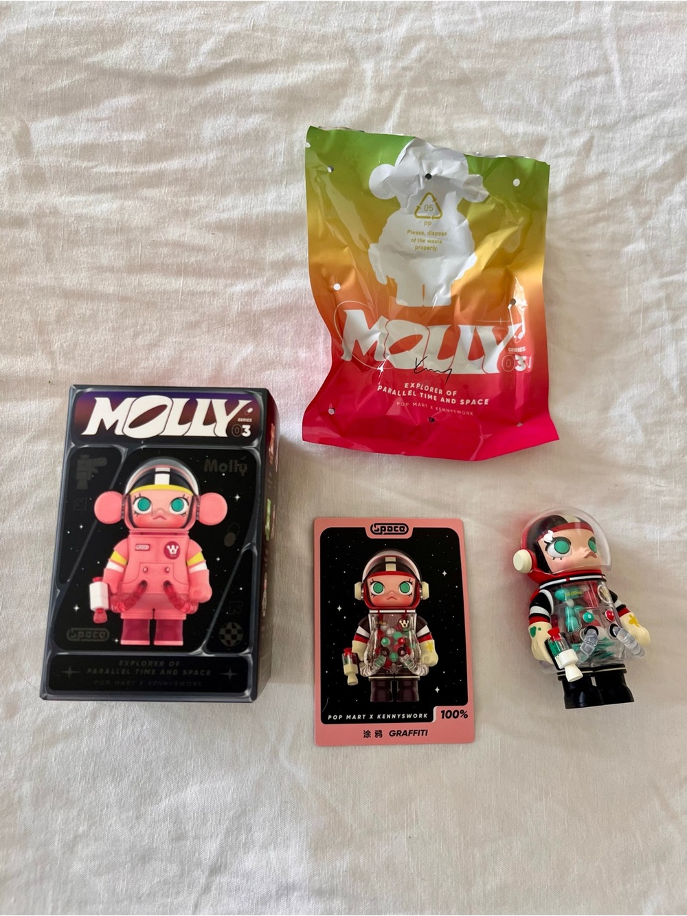 Pop Mart MOLLY Space Explorer Vinyl Figure with Card